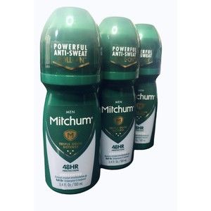 Mitchum Roll-On Antiperspirant and Deodorant for Men, Unscented, 3.4 (Pa…